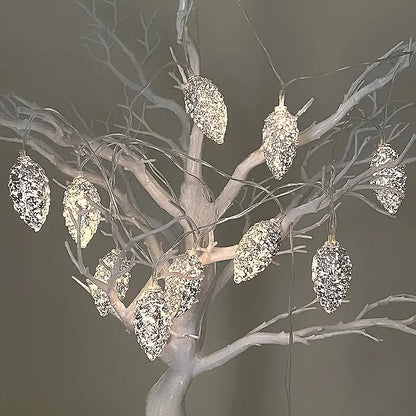1.6M 10LED Pine Cone String Lights Christmas Tree Hanging Ornaments Merry Christmas Fairy Lights Home Decoration 2025 New Year EnjoyingLeb Online