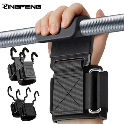 Weight Lifting Hooks Weight Lifting Grips Heavy Duty Pull Up Straps Adjustable Powerlifting Support Hooks Straps for Gym Workout EnjoyingLeb Online