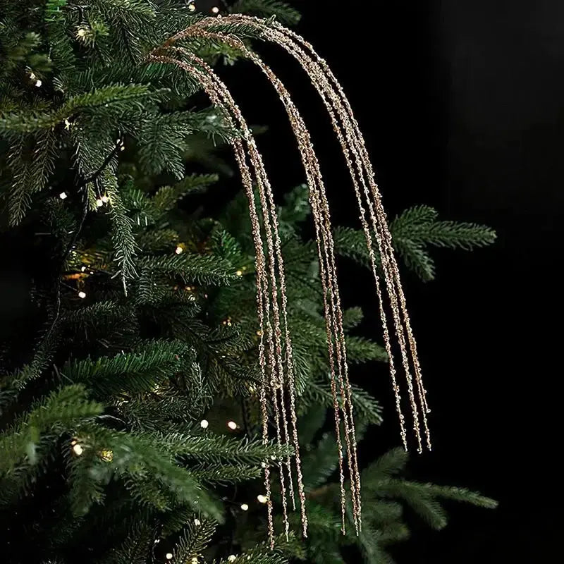 90cm Glitter Twig Ornaments Branches For Christmas Tree Vase Party Wedding navidad Atmosphere decorations Branches Sparkling EnjoyingLeb Online