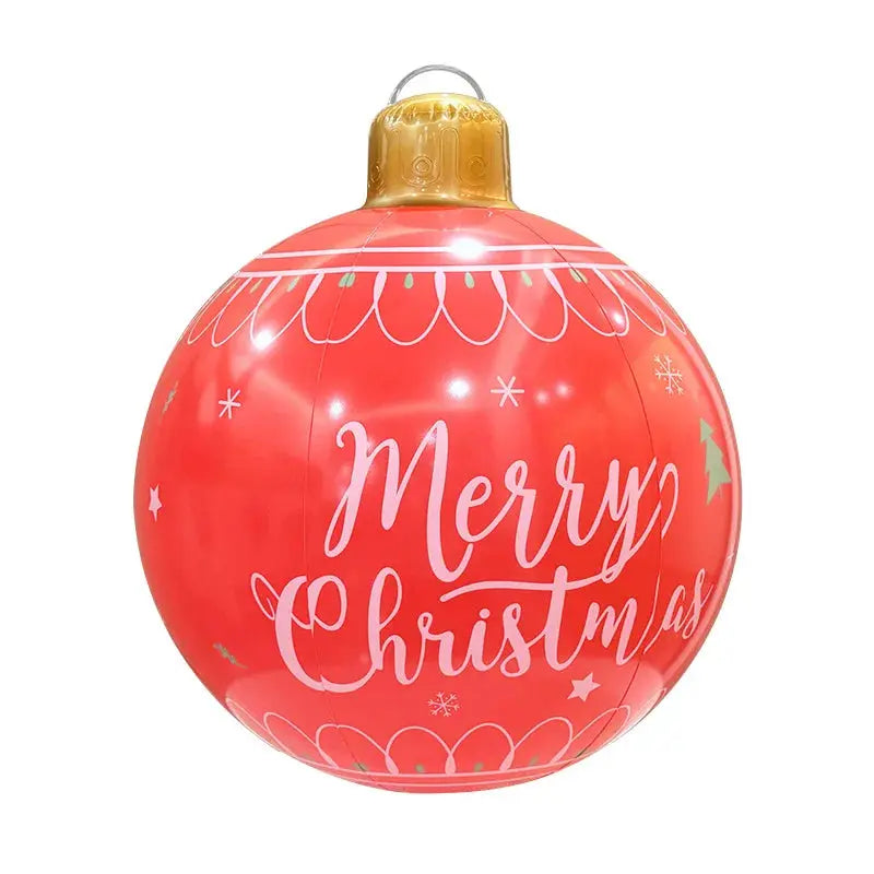 60cm Giant Luminous Inflatable Christmas Ball With No Lights Pvc Outdoor Xmas Decoration Ball Holiday Yard Lawn Porch Decor 2025 EnjoyingLeb Online