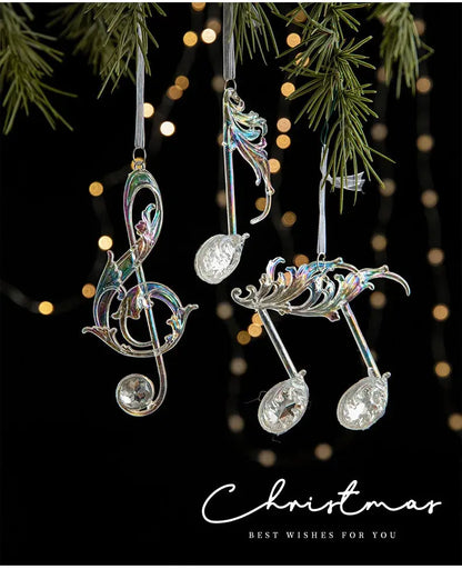 Christmas Decoration Crystal Acrylic Snowflake Reindeer Christmas Tree Hanging Pendant Christmas Atmosphere Home Decoration EnjoyingLeb Online