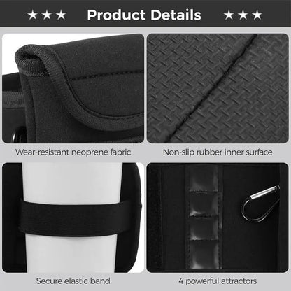 Non Slip Magnetic Gym Water Bottle Bag With Phone Pocket Magnetic Fitness Sling Bag Portable Magnetic Water Bottle Carrier Bag EnjoyingLeb Online