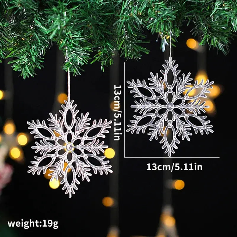 2PCS/Set Christmas Decor Crystal Acrylic Ornaments Deer Angel Xmas Tree Unicorn Hanging Pendants Navidad 2025 New Year Gift EnjoyingLeb Online