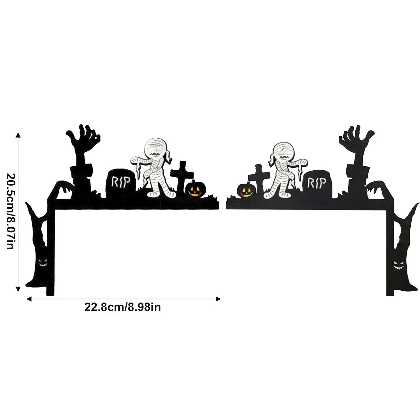 Halloween Creative Interesting Door Atmosphere Decoration, A Beautiful Scenery At Your Door Halloween Party Welcome Decor, Gift EnjoyingLeb Online