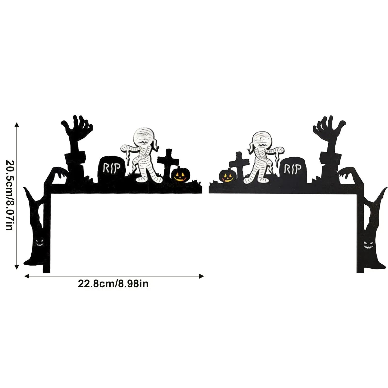 Halloween Creative Interesting Door Atmosphere Decoration, A Beautiful Scenery At Your Door Halloween Party Welcome Decor, Gift EnjoyingLeb Online