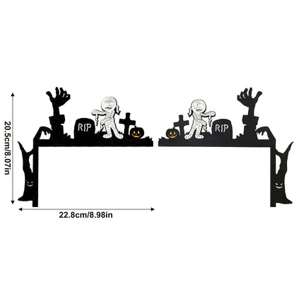 Halloween Creative Interesting Door Atmosphere Decoration, A Beautiful Scenery At Your Door Halloween Party Welcome Decor, Gift EnjoyingLeb Online