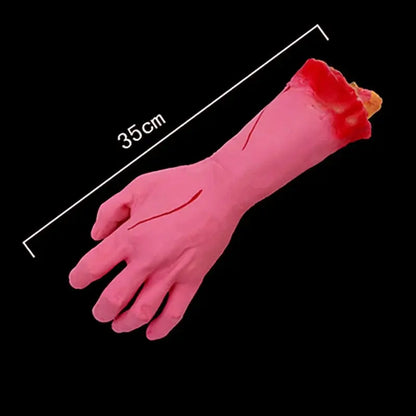 Halloween Props Decorations Horrible Blood Broken Fake Limbs Fingers Legs Arm Feet Latex Tricky Toys For Haunted House Decor EnjoyingLeb Online