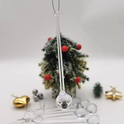 Clear Christmas Teardrop Hanging Ornaments Clear Glass Raindrops Chandelier Pendants DIY Crystal Christmas Tree Hanging Decor EnjoyingLeb Online