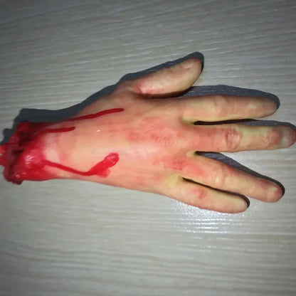 Halloween Props Decorations Horrible Blood Broken Fake Limbs Fingers Legs Arm Feet Latex Tricky Toys For Haunted House Decor EnjoyingLeb Online