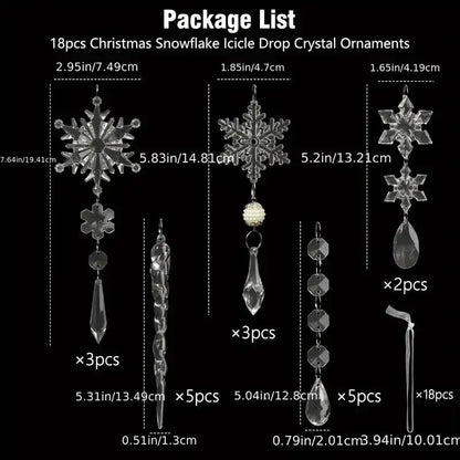 3/5/18pcs Crystal Christmas Tree Ornaments - New Year, Winter Party Decorations, Festive Tree Decorations, Best for Christmas EnjoyingLeb Online