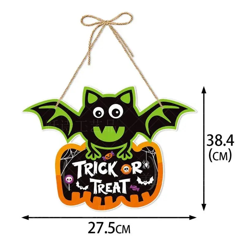 Halloween Party Door Decorations Horror Pumpkin Ghost Bat Hanging Pendent paper Sign for Home Halloween Festival Party Decor EnjoyingLeb Online