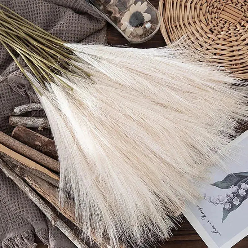 10pcs Artificial Reed Ins Wind Bouquet Imitation Flowers Bohemian Home Living Room Decor Fake Reed Christmas Wedding Decoration EnjoyingLeb Online