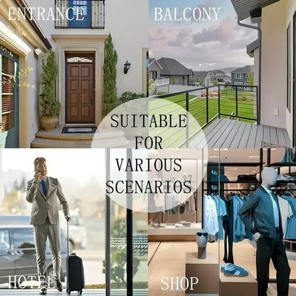 Christmas Themed Door Mat with Santa Claus Snowman Patterns Floor Mat for Home Entrance Decor Adding Festive Vibe to Entryway EnjoyingLeb Online