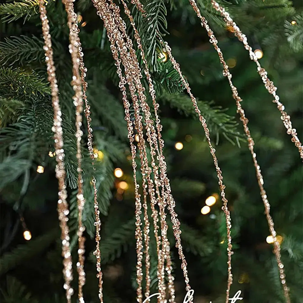 90cm Glitter Twig Ornaments Branches For Christmas Tree Vase Party Wedding navidad Atmosphere decorations Branches Sparkling EnjoyingLeb Online