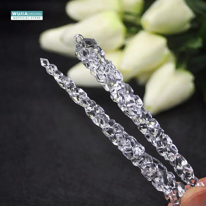 Simulação de Natal Icicles acrílicos, ornamento de Natal, gelo falso para festa de inverno, decoração de ano novo, 15cm, 6pcs EnjoyingLeb Online