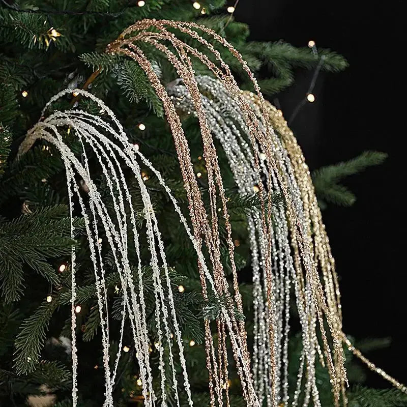 90cm Glitter Twig Ornaments Branches For Christmas Tree Vase Party Wedding navidad Atmosphere decorations Branches Sparkling EnjoyingLeb Online