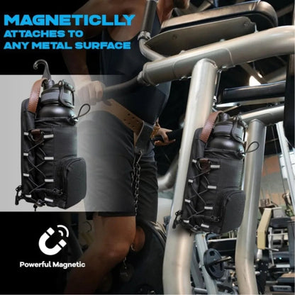 Large Capacity Magnetic Gym Bag Waterproof Adjustable Shoulder Strap Water Bottle Hanging Bag Removable Gym Magnetic Bag EnjoyingLeb Online
