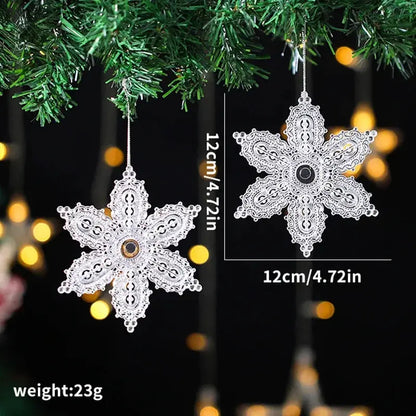 2PCS/Set Christmas Decor Crystal Acrylic Ornaments Deer Angel Xmas Tree Unicorn Hanging Pendants Navidad 2025 New Year Gift EnjoyingLeb Online
