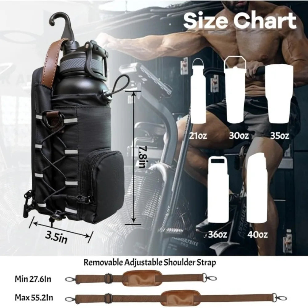 Large Capacity Magnetic Gym Bag Waterproof Adjustable Shoulder Strap Water Bottle Hanging Bag Removable Gym Magnetic Bag EnjoyingLeb Online