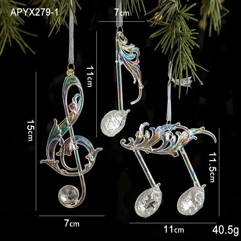 Christmas Decoration Crystal Acrylic Snowflake Reindeer Christmas Tree Hanging Pendant Christmas Atmosphere Home Decoration EnjoyingLeb Online