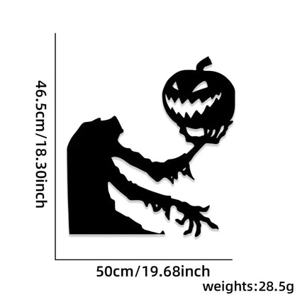 Halloween decoration room door stickers window decor skeleton hand pumpkin DIY devil witch hat glass window stickers ghost EnjoyingLeb Online