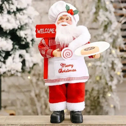 1~4PCS 2025 Christmas Decoration for Home Santa Claus Plush Doll 30cm Navidad Party Decor Xmas Ornaments New Year Gift EnjoyingLeb Online