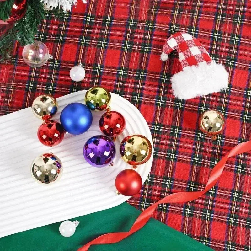 24Pcs 3/4/6CM Christmas Balls Hanging Christmas Tree Pendant Ornaments for Party Decor New Year Navidad Gifts 2026 Accessories EnjoyingLeb Online
