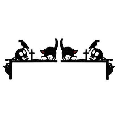 Halloween Creative Interesting Door Atmosphere Decoration, A Beautiful Scenery At Your Door Halloween Party Welcome Decor, Gift EnjoyingLeb Online