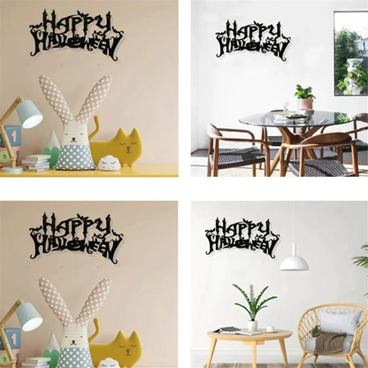 Halloween Theme Decor, Wall Art Decorations, Indoor Livingroom Black Classic Room Decor Wall Decor Metal Wall Hanging EnjoyingLeb Online