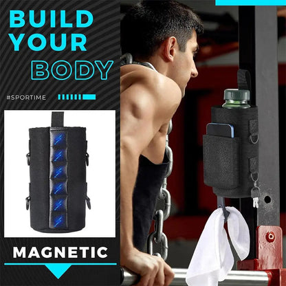 Large Capacity Magnetic Gym Bag Portable Magnetic Carrier Bag With Phone Pocket Gym Water Bottle Pouch Gym Organizer Accessories EnjoyingLeb Online