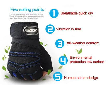 Gym Gloves for Men Women Fitness Weight Lifting Wristband Gloves Body Building Training Sports Exercise Cycling Glove Shockproof EnjoyingLeb Online
