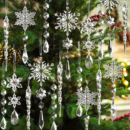 3/5/18pcs Crystal Christmas Tree Ornaments - New Year, Winter Party Decorations, Festive Tree Decorations, Best for Christmas EnjoyingLeb Online
