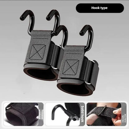 Weight Lifting Hooks Weight Lifting Grips Heavy Duty Pull Up Straps Adjustable Powerlifting Support Hooks Straps for Gym Workout EnjoyingLeb Online