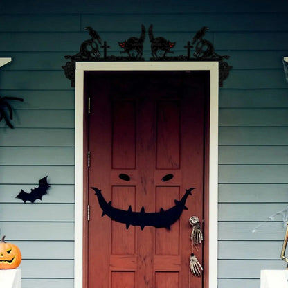 Halloween Creative Interesting Door Atmosphere Decoration, A Beautiful Scenery At Your Door Halloween Party Welcome Decor, Gift EnjoyingLeb Online