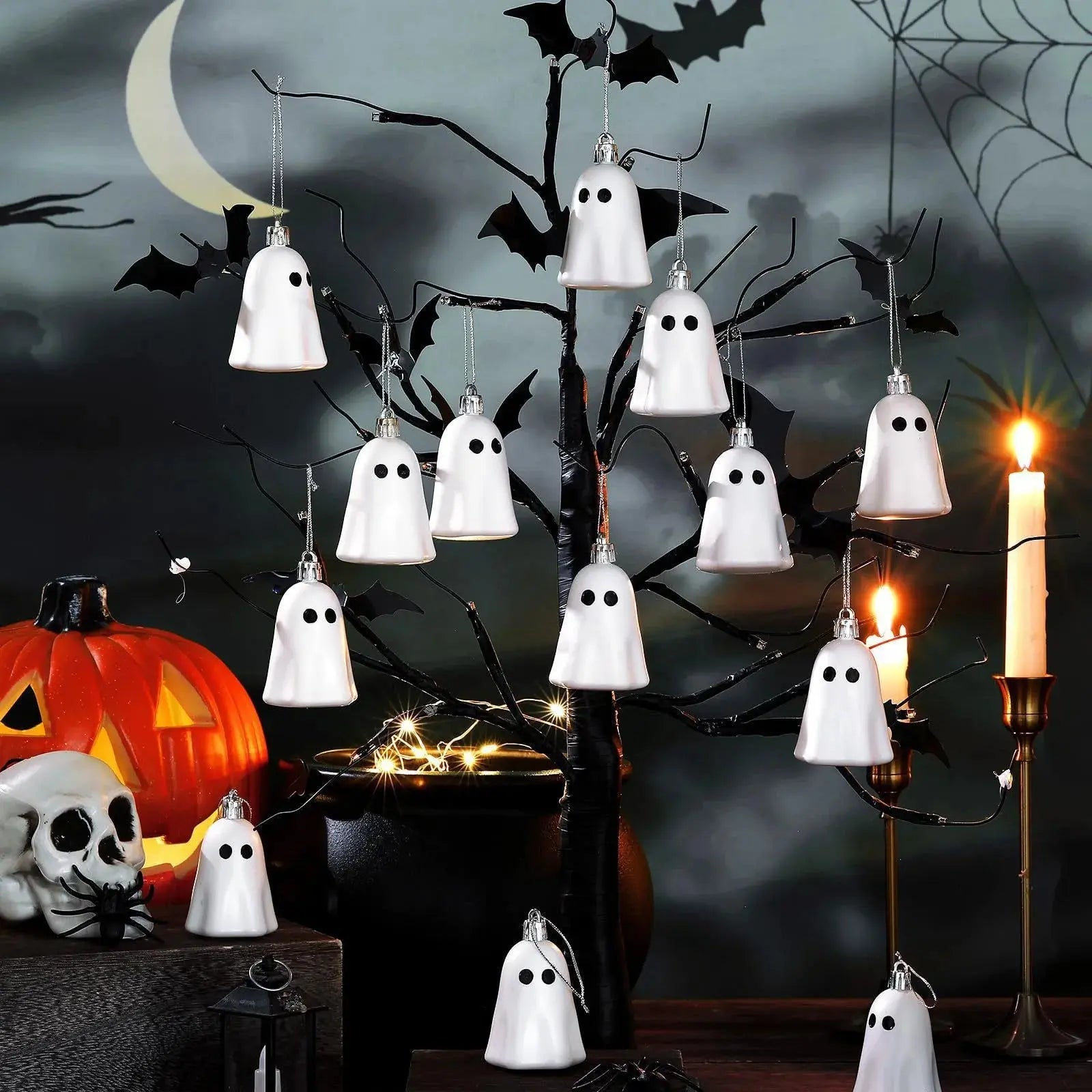 Halloween Hanging Ornaments Ghost Halloween Decoration Halloween Tree Decorations Ornaments Plastic Party Christmas Tree Decor EnjoyingLeb Online