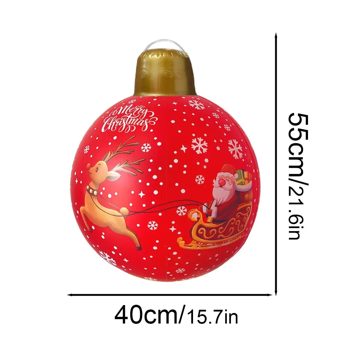 60cm Giant Luminous Inflatable Christmas Ball With No Lights Pvc Outdoor Xmas Decoration Ball Holiday Yard Lawn Porch Decor 2025 EnjoyingLeb Online