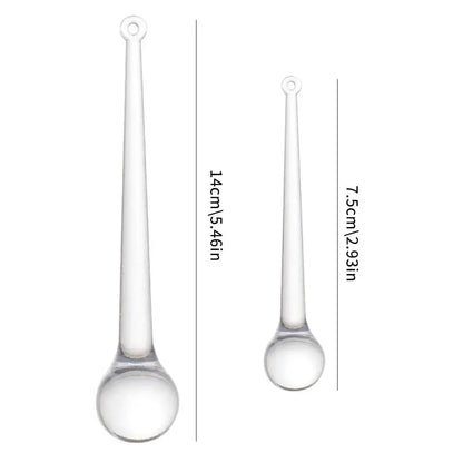 Clear Christmas Teardrop Hanging Ornaments Clear Glass Raindrops Chandelier Pendants DIY Crystal Christmas Tree Hanging Decor EnjoyingLeb Online