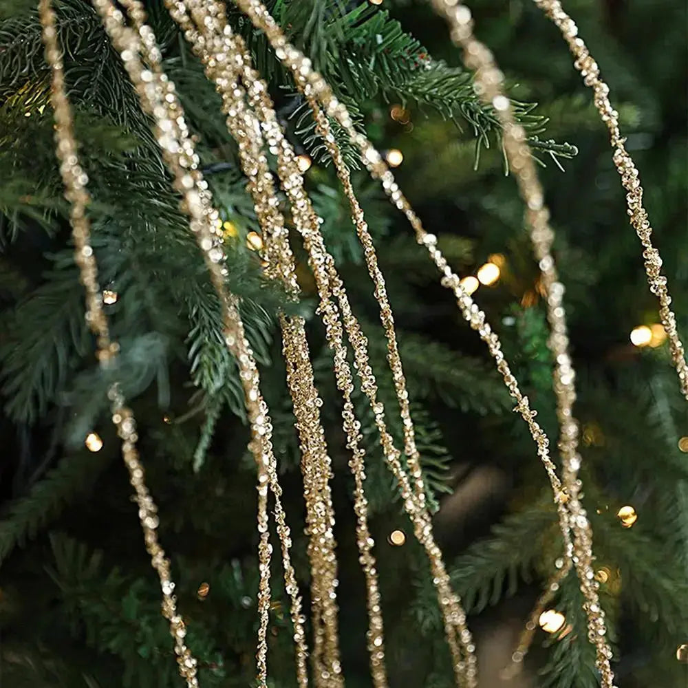 90cm Glitter Twig Ornaments Branches For Christmas Tree Vase Party Wedding navidad Atmosphere decorations Branches Sparkling EnjoyingLeb Online