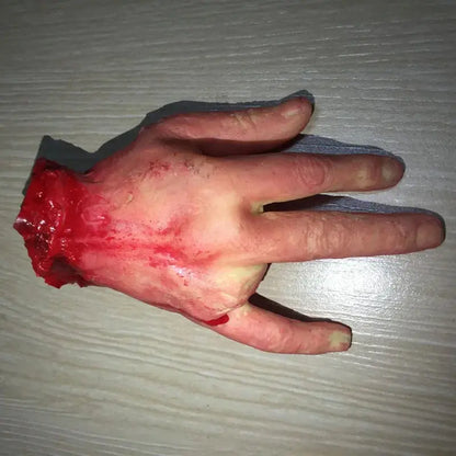 Halloween Props Decorations Horrible Blood Broken Fake Limbs Fingers Legs Arm Feet Latex Tricky Toys For Haunted House Decor EnjoyingLeb Online