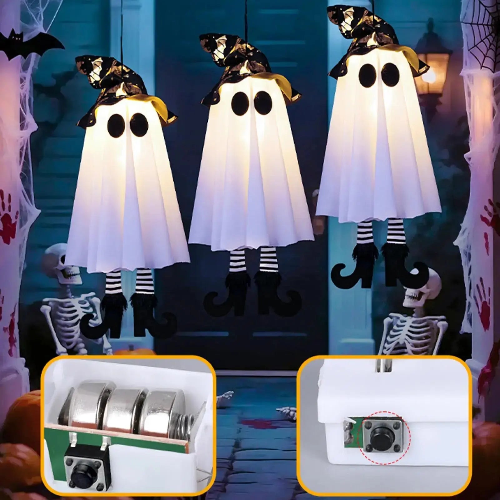 Halloween Decor LED Light Up Witch Ghost for Halloween Party Home Indoor Outdoor Yard Decoration Scary Hanging Ornaments Gift EnjoyingLeb Online