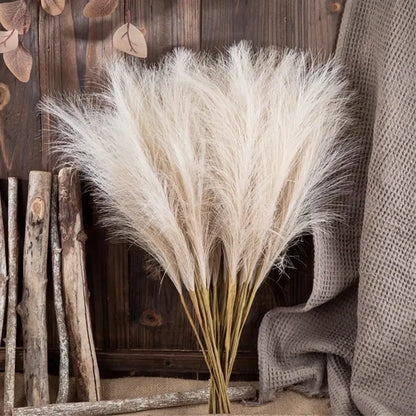 10pcs Artificial Reed Ins Wind Bouquet Imitation Flowers Bohemian Home Living Room Decor Fake Reed Christmas Wedding Decoration EnjoyingLeb Online