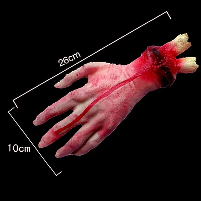 Halloween Props Decorations Horrible Blood Broken Fake Limbs Fingers Legs Arm Feet Latex Tricky Toys For Haunted House Decor EnjoyingLeb Online