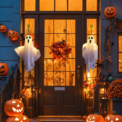 Halloween LED Ghost Lights Decorations Adjustable Hanging Spooky Decor for Halloween Party Home Outdoor Decoration EnjoyingLeb Online