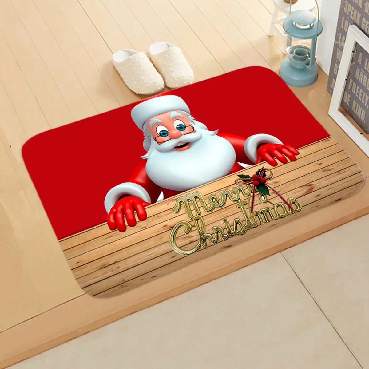 Christmas Door Mat Santa Claus Outdoor Carpet Merry Christmas Decorations For Home 2025 Navidad Xmas Ornament New Year 2026 EnjoyingLeb Online