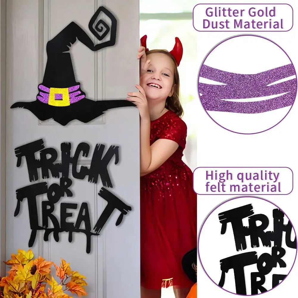 Halloween decoration room door stickers window decor skeleton hand pumpkin DIY devil witch hat glass window stickers ghost EnjoyingLeb Online