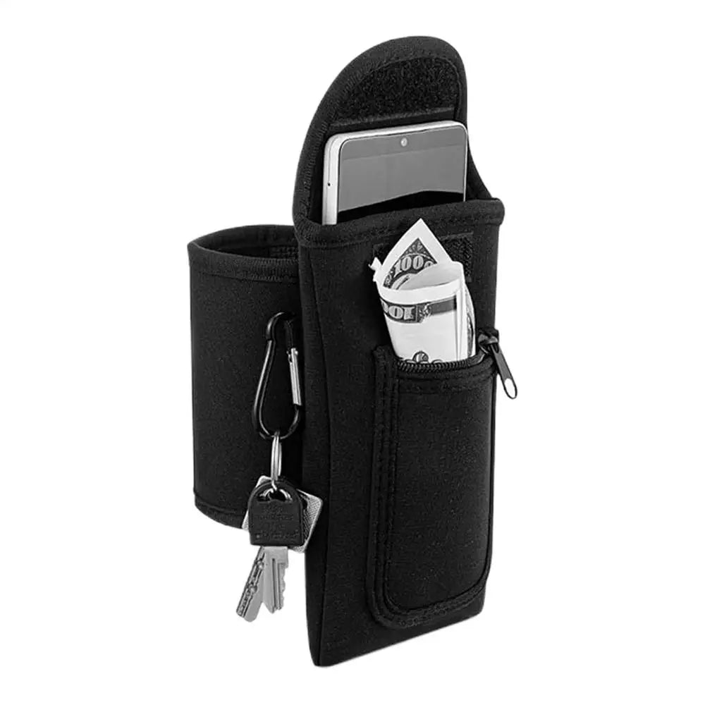 Non Slip Magnetic Gym Water Bottle Bag With Phone Pocket Magnetic Fitness Sling Bag Portable Magnetic Water Bottle Carrier Bag EnjoyingLeb Online