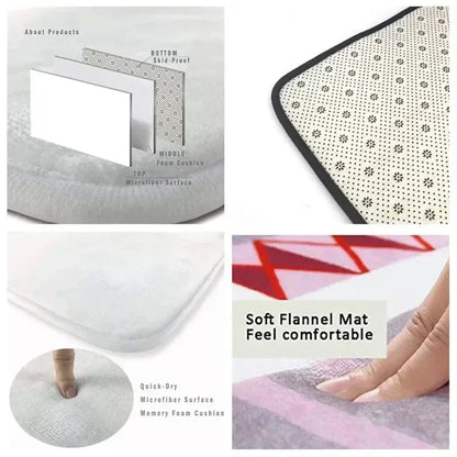 Christmas and Funny Santa Claus Cartoon Carpet, Living Room Bedroom Home Doormat Rug Kitchen Kids Bedroom Mat Christmas Presents EnjoyingLeb Online