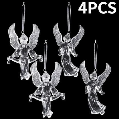 Crystal Clear Snowflake Hanging Ornaments Christmas Tree Pendants Icicle Decorations for DIY Xmas Wedding Party Ornament EnjoyingLeb Online