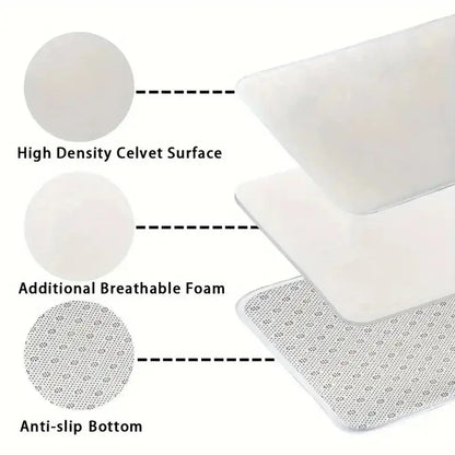 Christmas Themed Door Mat with Santa Claus Snowman Patterns Floor Mat for Home Entrance Decor Adding Festive Vibe to Entryway EnjoyingLeb Online