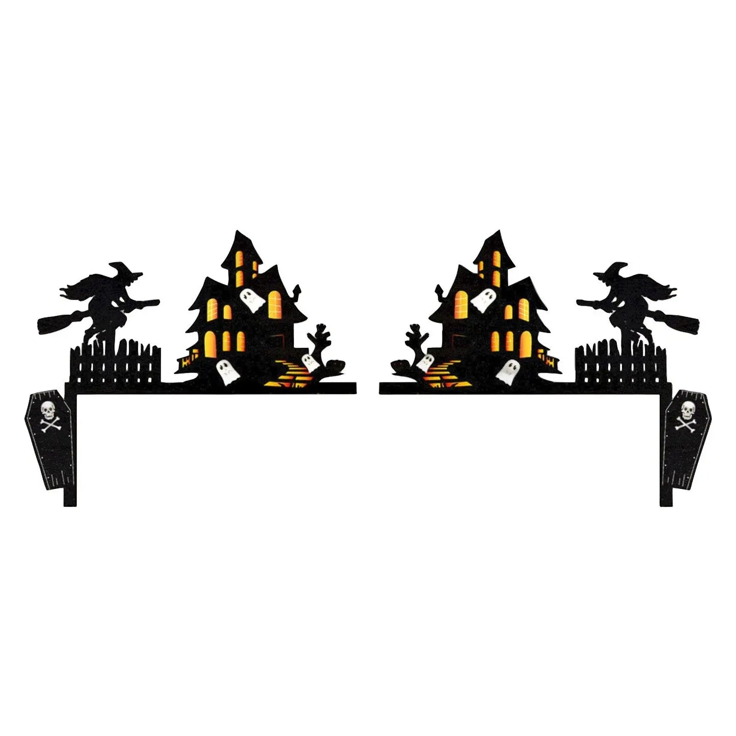 Halloween Creative Interesting Door Atmosphere Decoration, A Beautiful Scenery At Your Door Halloween Party Welcome Decor, Gift EnjoyingLeb Online